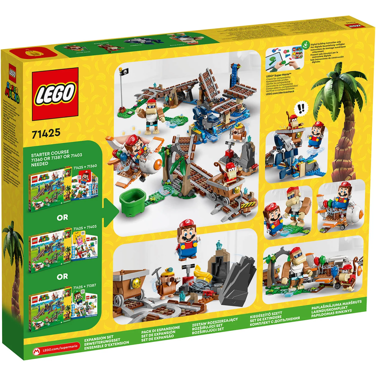 LEGO Super Mario Diddy Kong's Mine Cart Ride Expansion Set 71425
