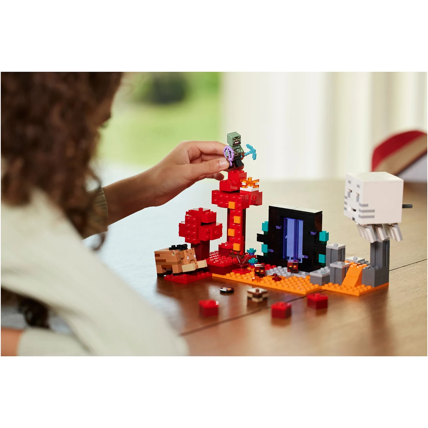 LEGO Minecraft The Nether Portal Ambush Building Toy 21255