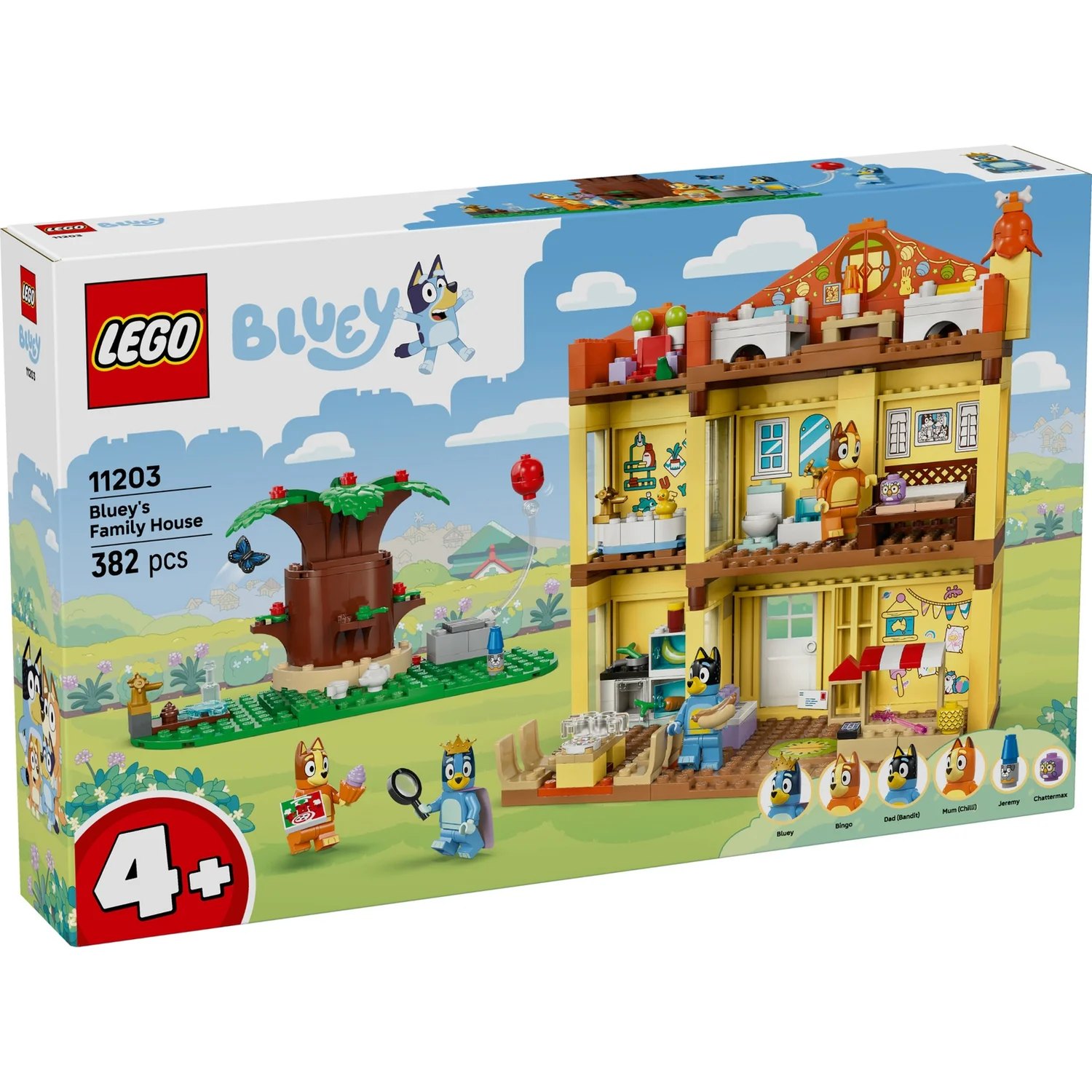 LEGO® Bluey: Bluey’s Family House Playset, Home-Building Kit 11203