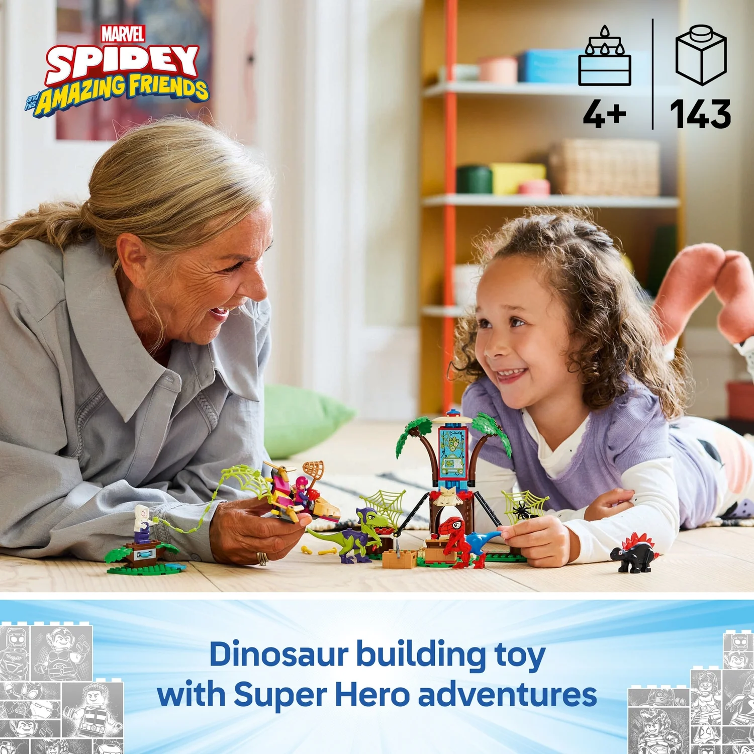 LEGO Marvel Spidey And His Amazing Friends Spidey and Gobby’s Raptor Battle at Tree House HQ 11200