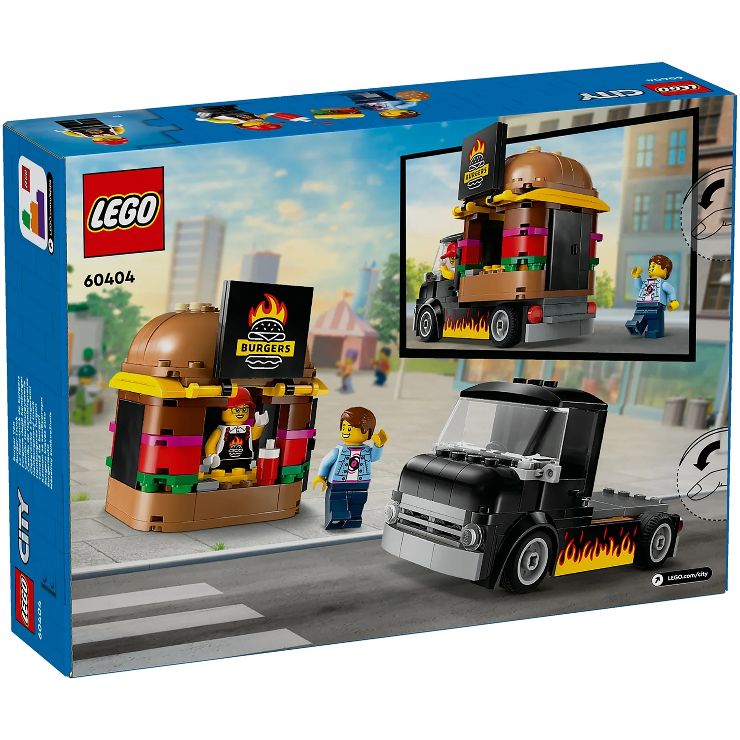 LEGO City Burger Van Food Truck Vehicle Toy Set 60404