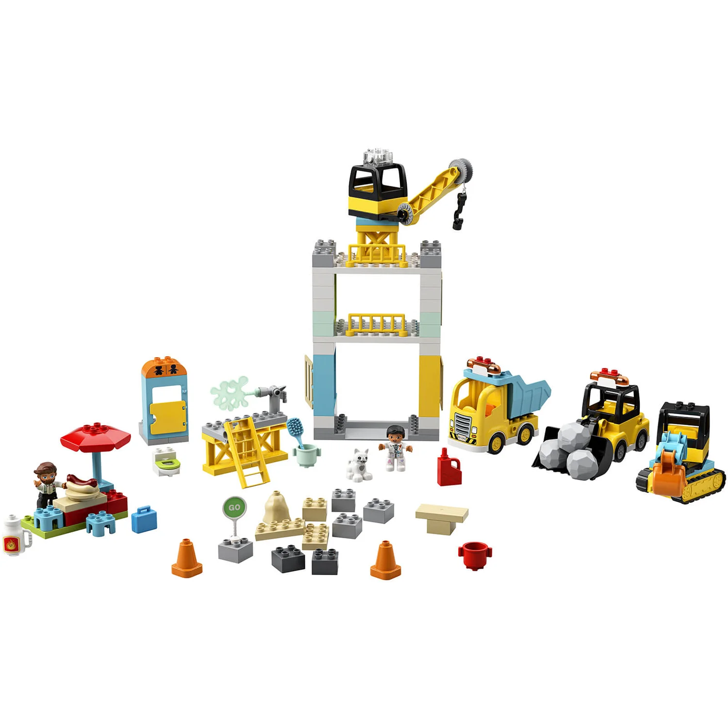 LEGO DUPLO Tower Crane & Construction Vehicle Toys (10933)