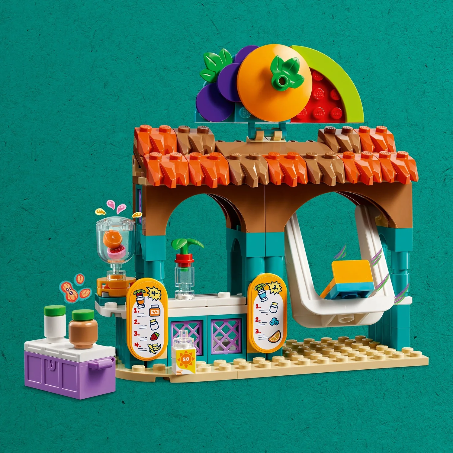 LEGO Friends Beach Smoothie Stand Play Food Toy Set 42625