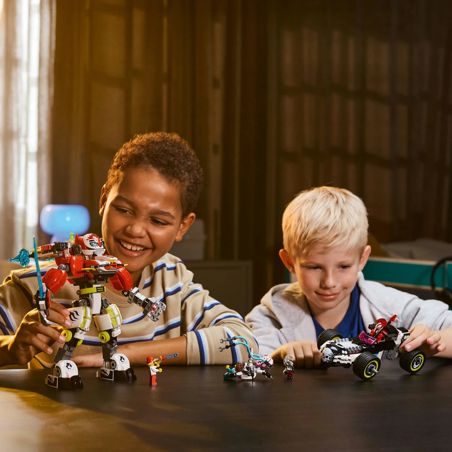 LEGO® DREAMZzz™ Cooper’s Tiger Mech & Zero’s Hot Rod Car Toy Vehicle Model for Kids 71497