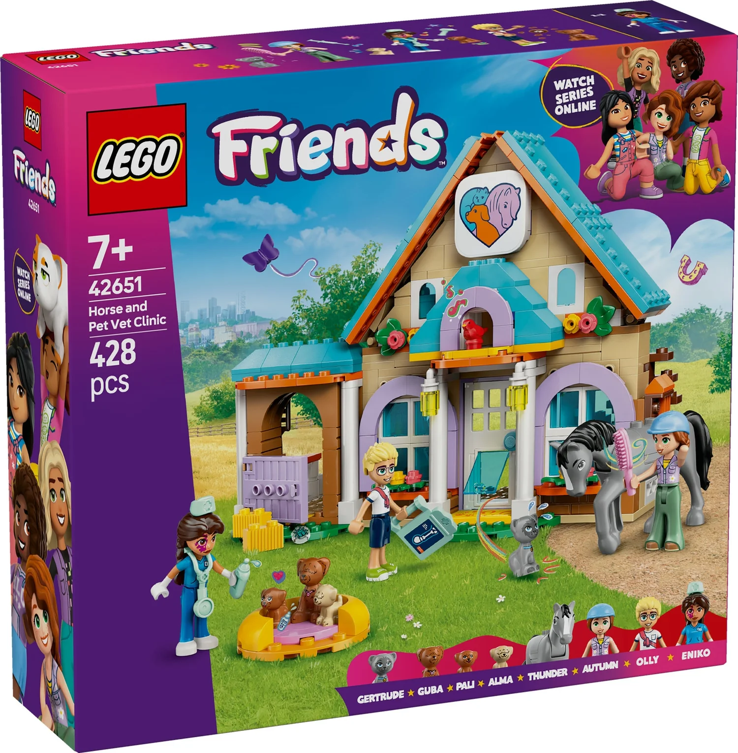 LEGO® Friends Horse and Pet Vet Clinic Pretend-Play Toy 42651