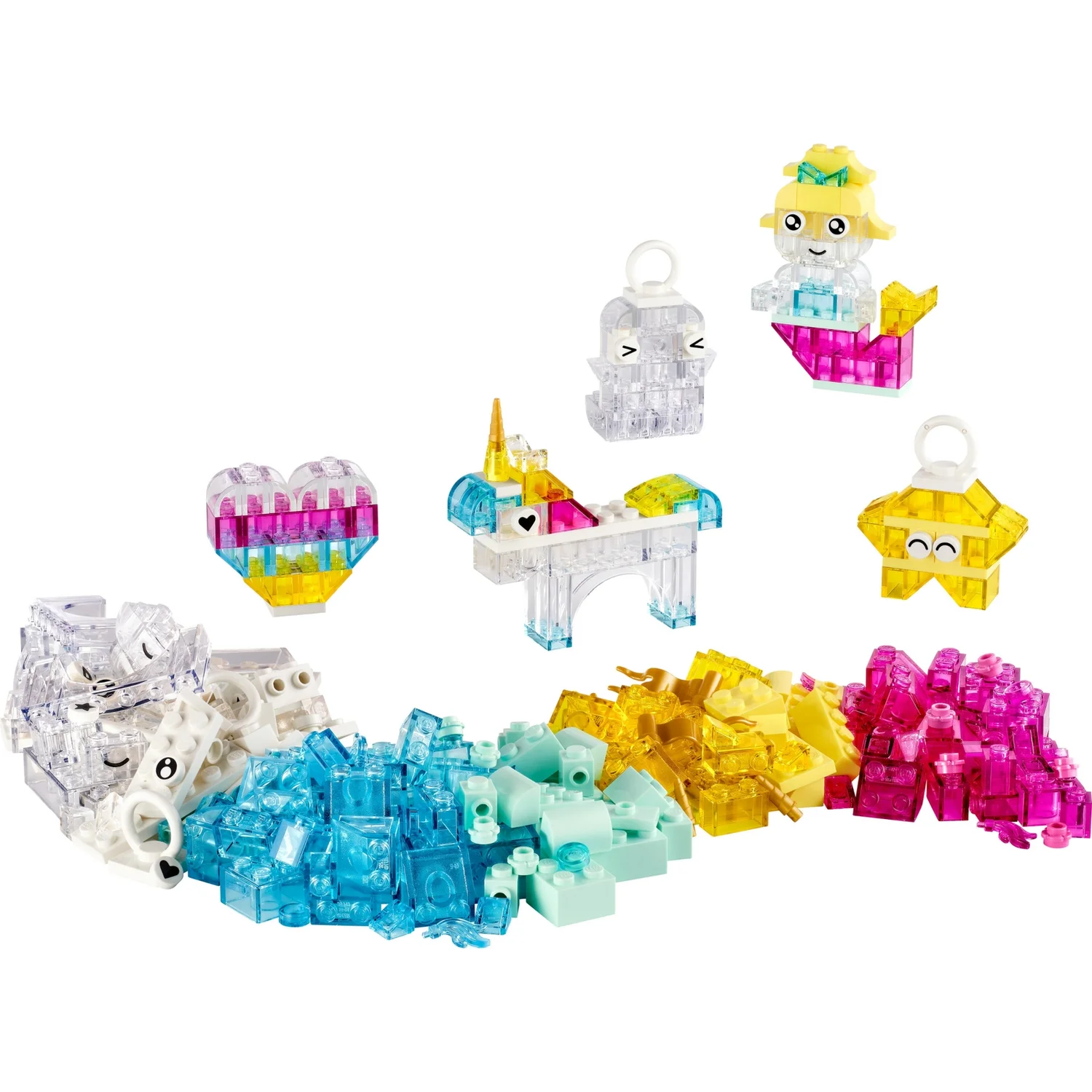 LEGO Classic Magical Transparent Box Building Toys Set 11040