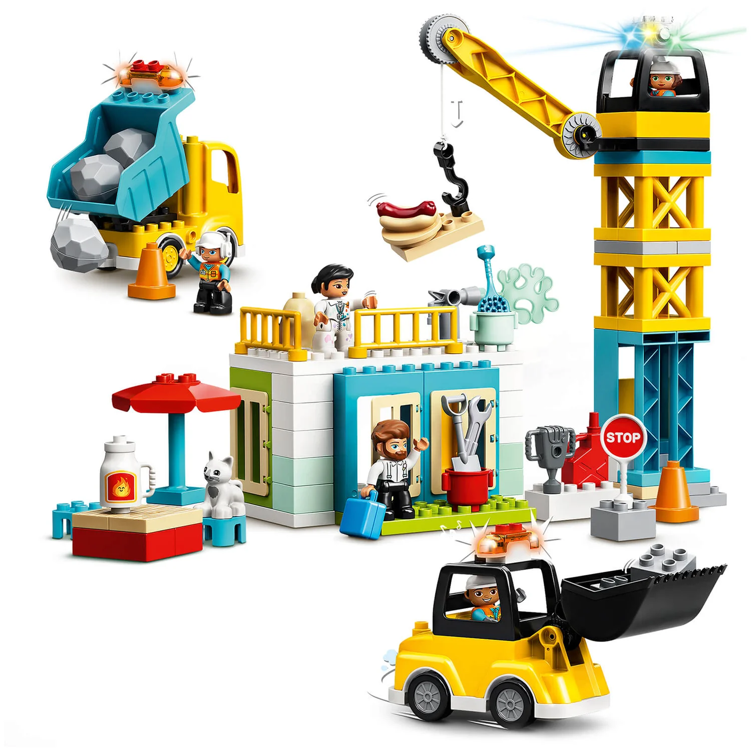 LEGO DUPLO Tower Crane & Construction Vehicle Toys (10933)