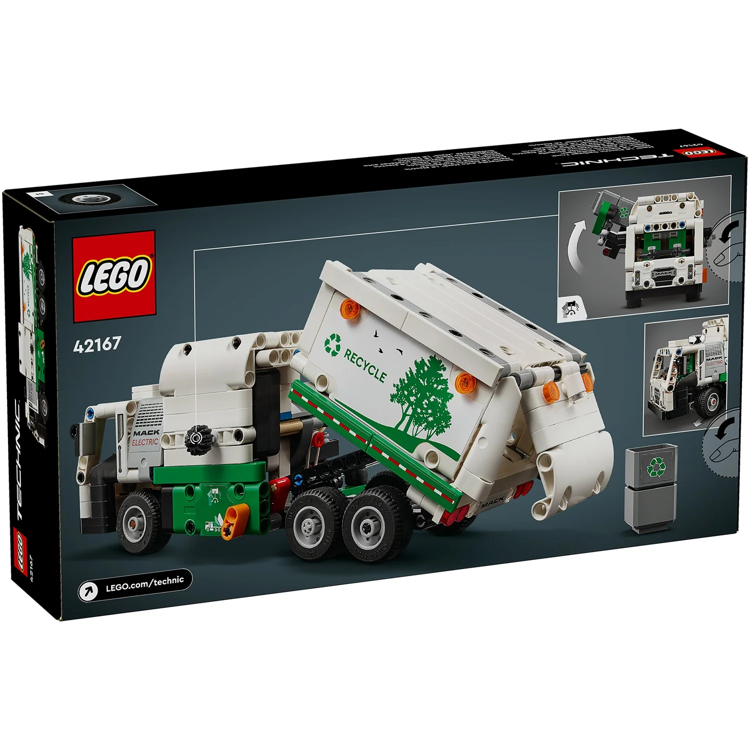 LEGO Technic Mack LR Electric Garbage Truck Toy 42167