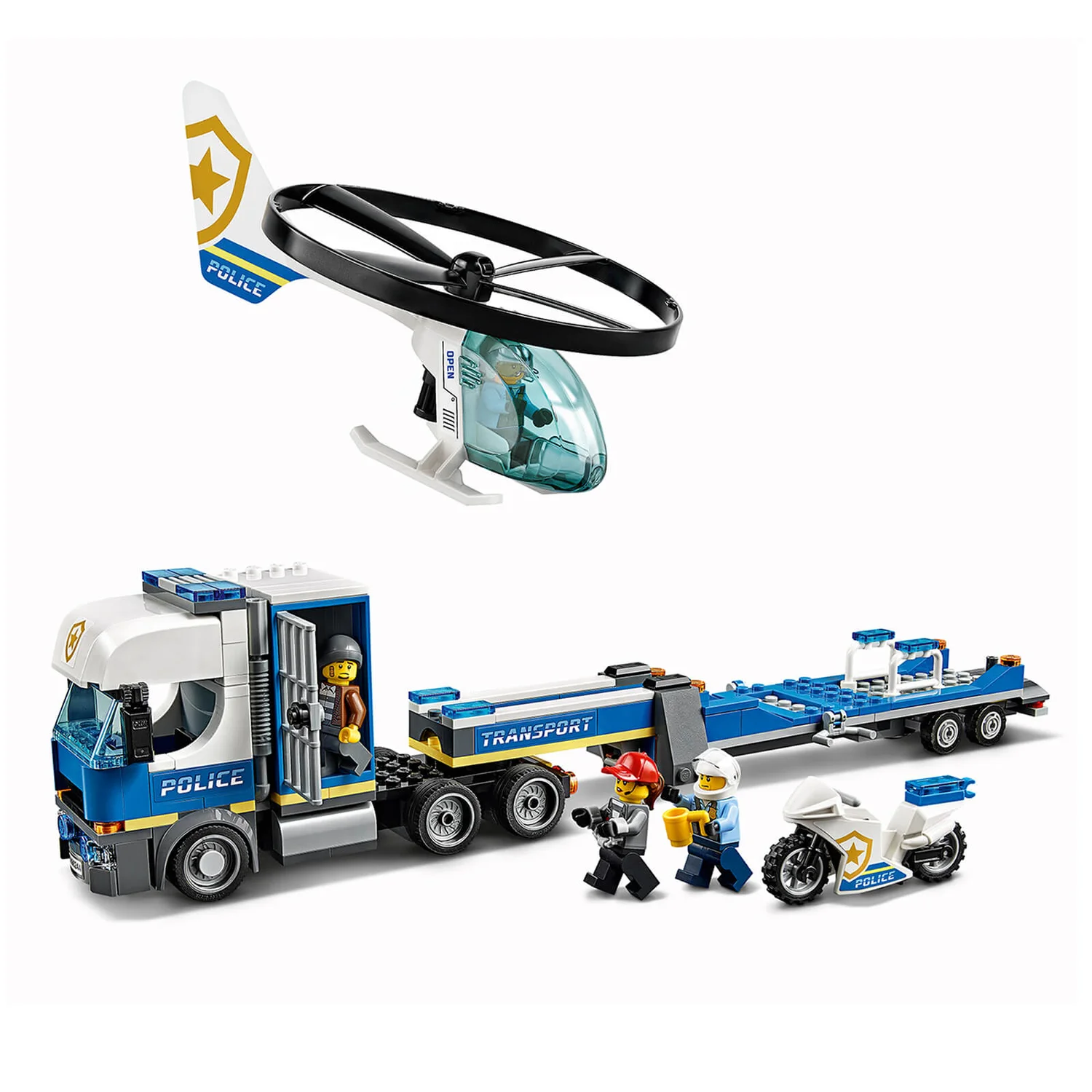 LEGO City: Police Helicopter Transport Building Set (60244)