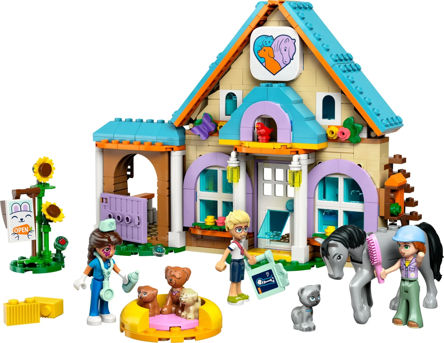 LEGO® Friends Horse and Pet Vet Clinic Pretend-Play Toy 42651