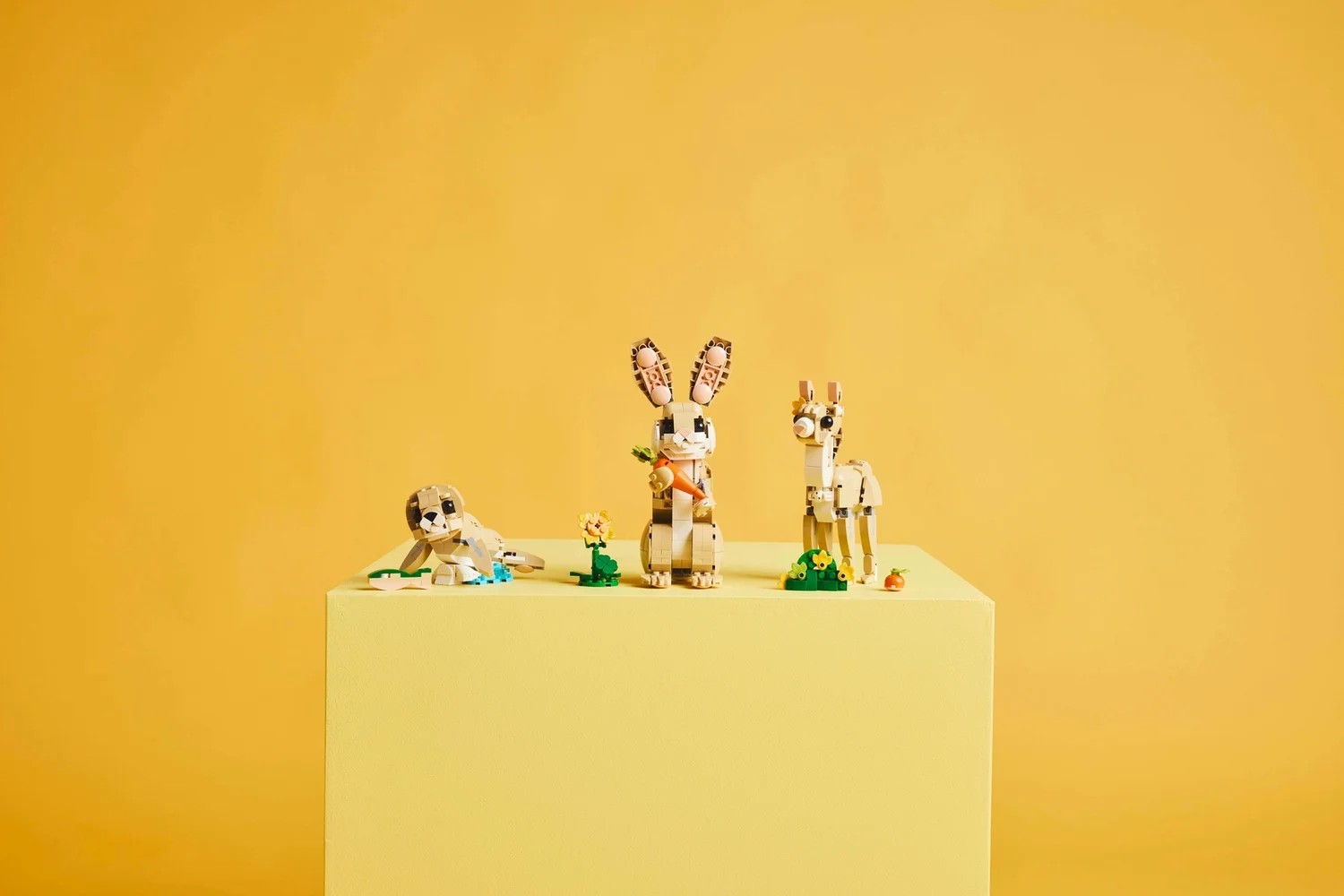 LEGO Creator 3in1 Cute Bunny Toy, Animal Figure Set 31162