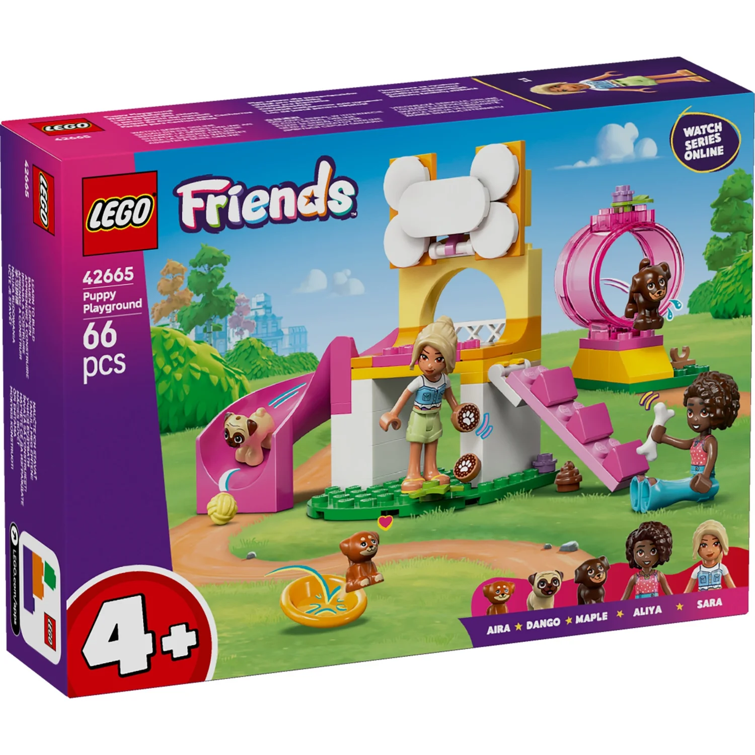 LEGO® Friends Puppy Playground Building Kit, Dog Toy for Pretend Play 42665
