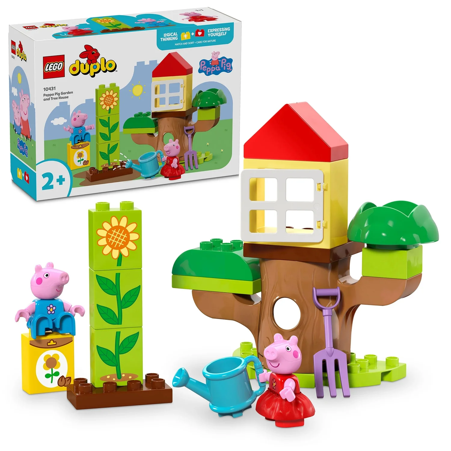 LEGO DUPLO Peppa Pig Garden and Tree House Toddler Toy 10431
