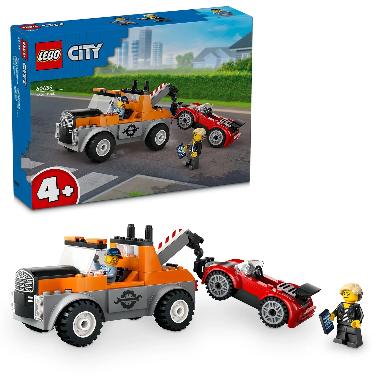 LEGO City Tow Truck and Sports Car Repair Toy Set 60435