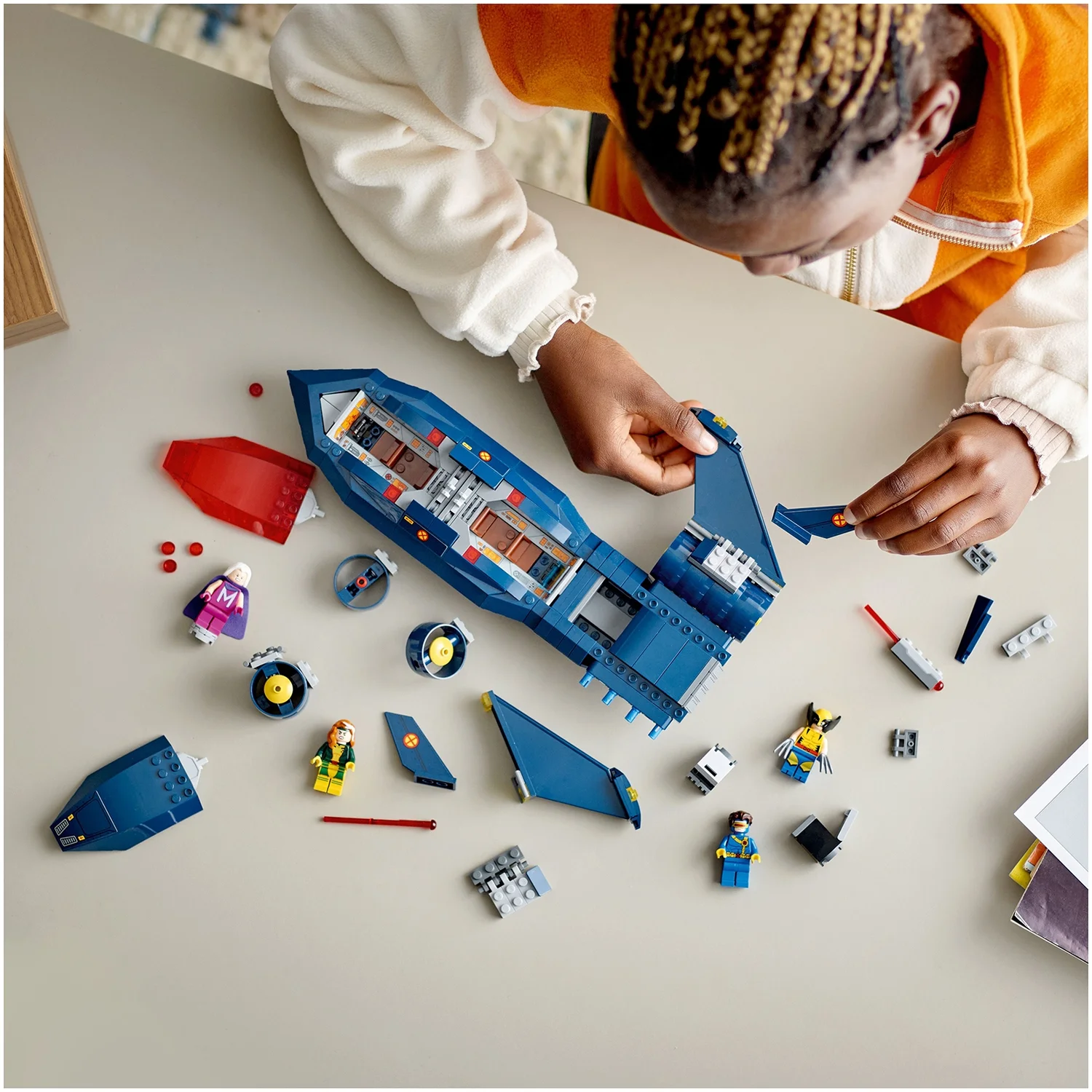 LEGO Marvel X-Men X-Jet Buildable Toy Plane Model Set 76281