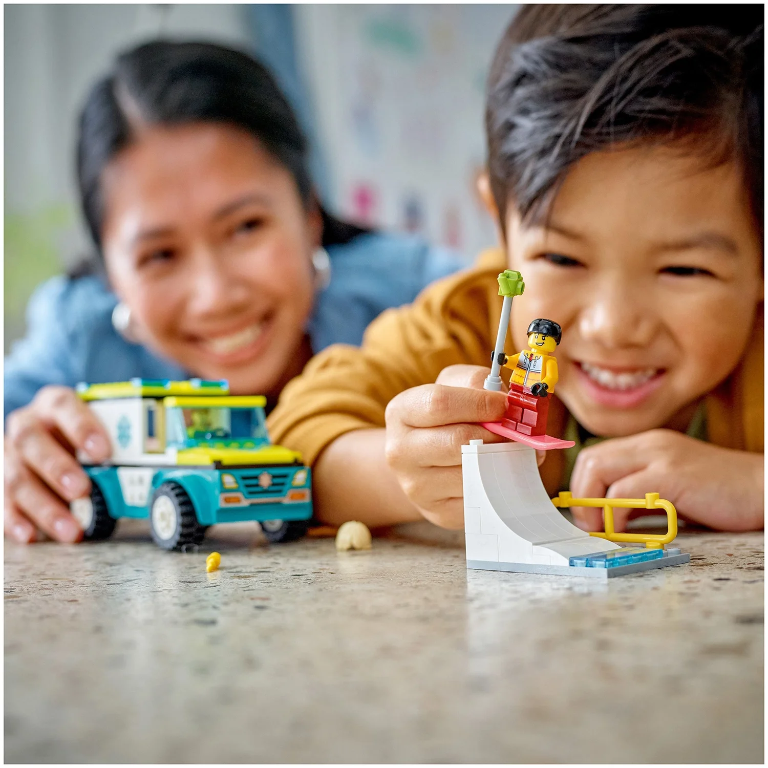 LEGO City Emergency Ambulance and Snowboarder Toys 60403