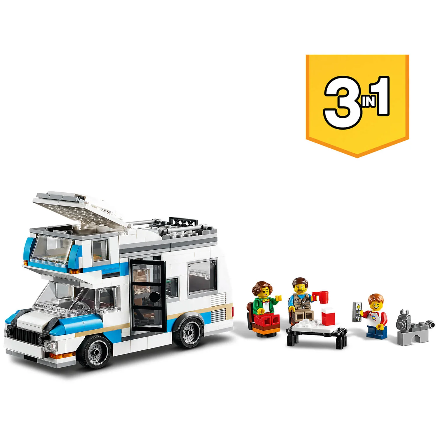 LEGO Creator: 3 in 1 Caravan Family Holiday Car Toy (31108)
