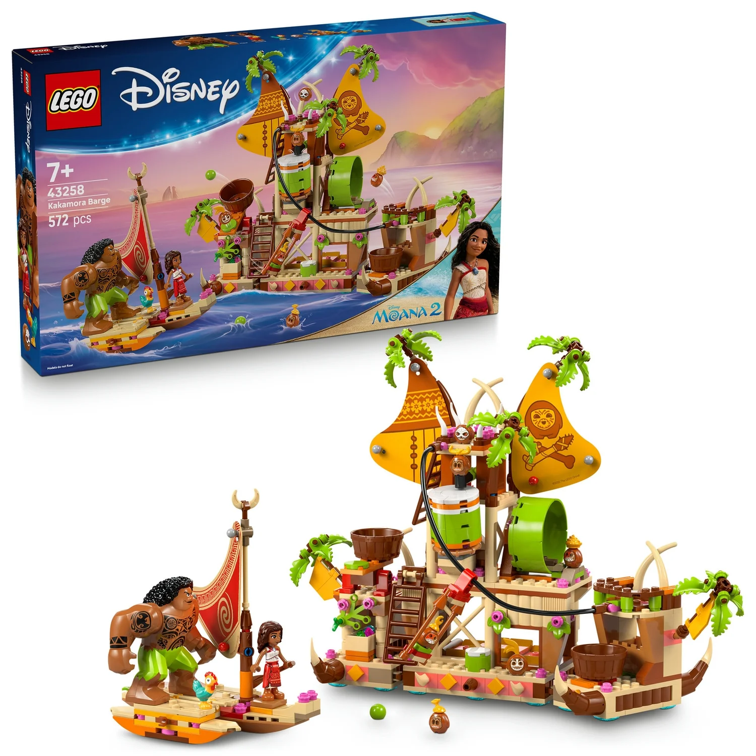 LEGO® | Disney Moana 2 Kakamora Barge, Toy Building Set 43258