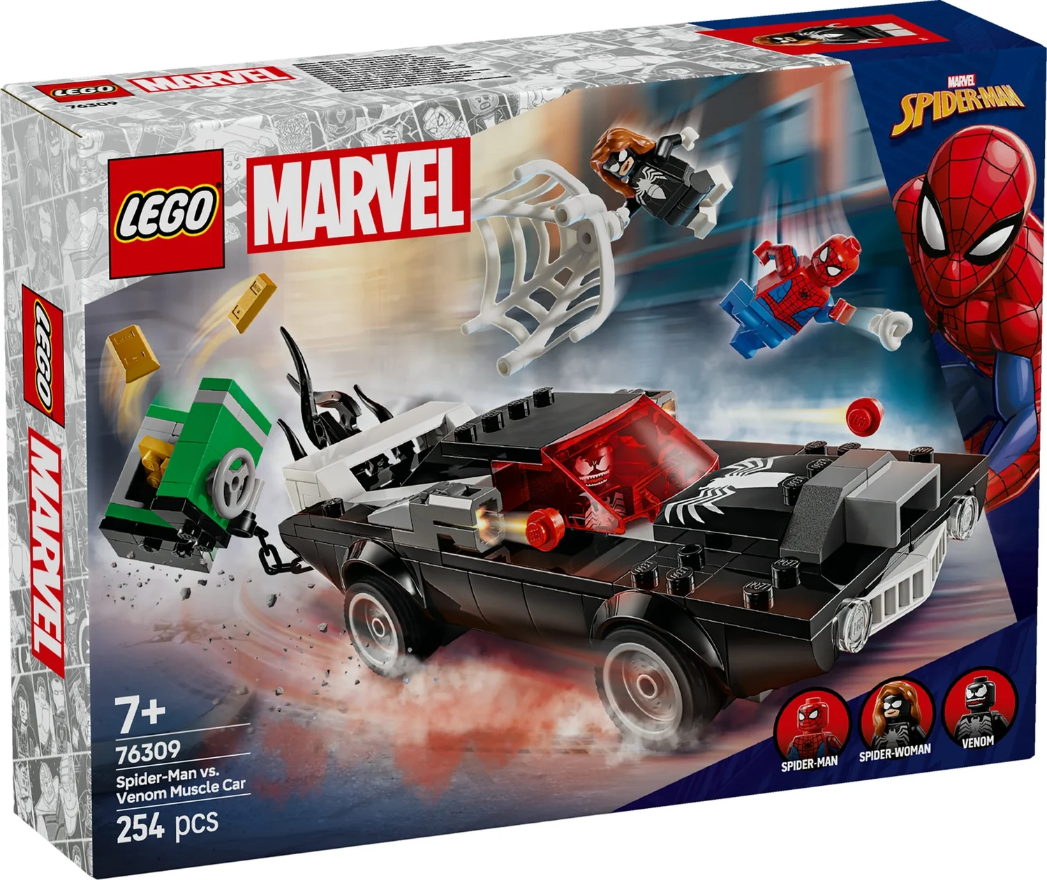 LEGO Marvel Spider-Man vs. Venom Muscle Car Playset 76309