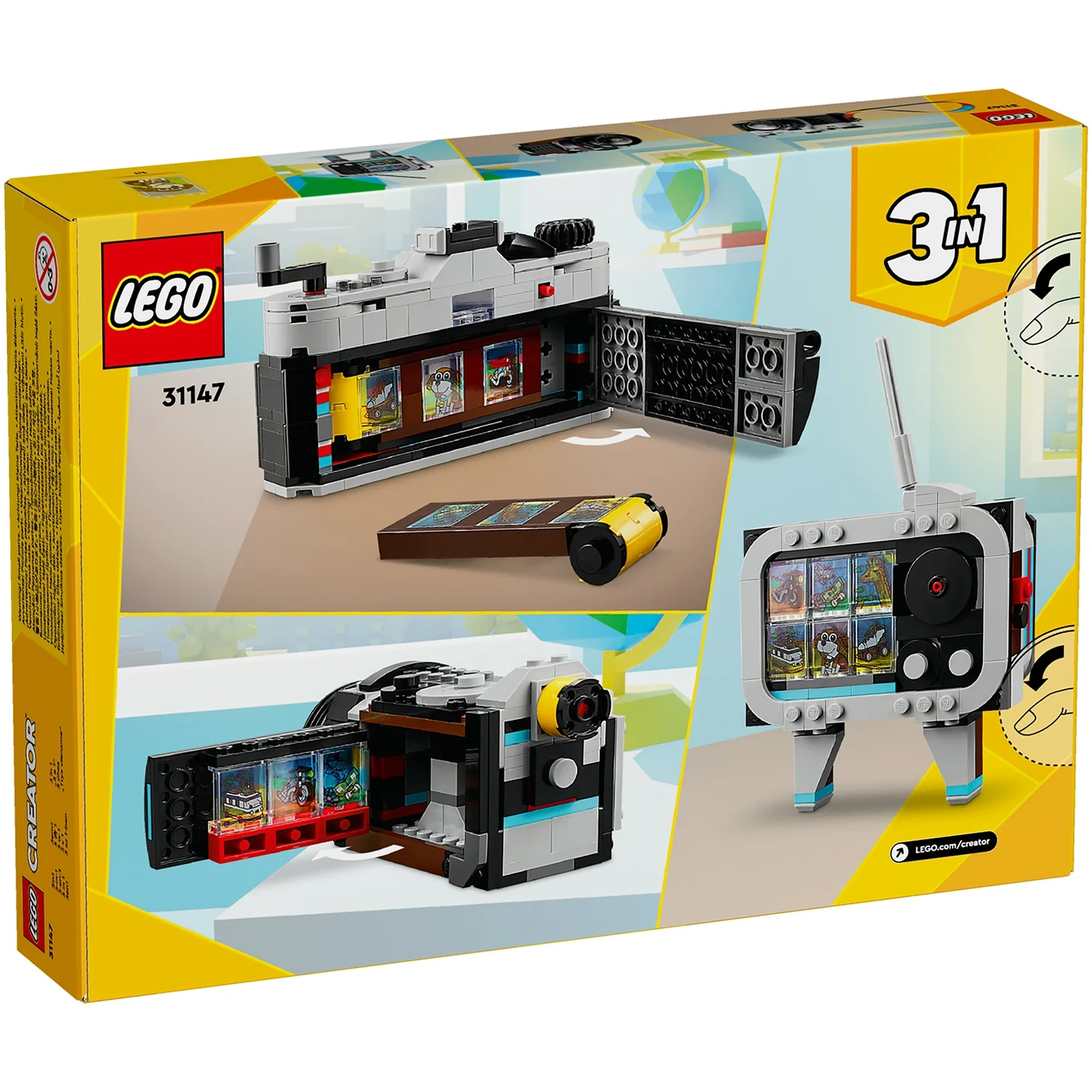 LEGO Creator 3in1 Retro Camera Toy for Girls and Boys 31147