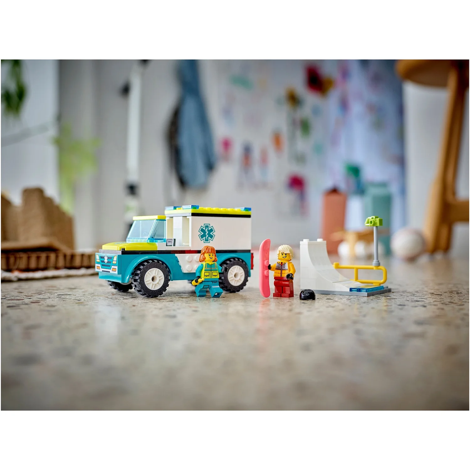 LEGO City Emergency Ambulance and Snowboarder Toys 60403
