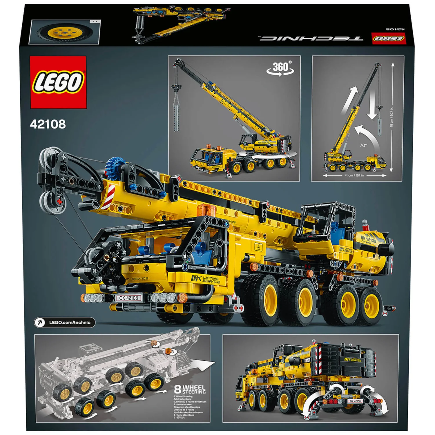 LEGO Technic: Mobile Crane Truck Toy (42108)