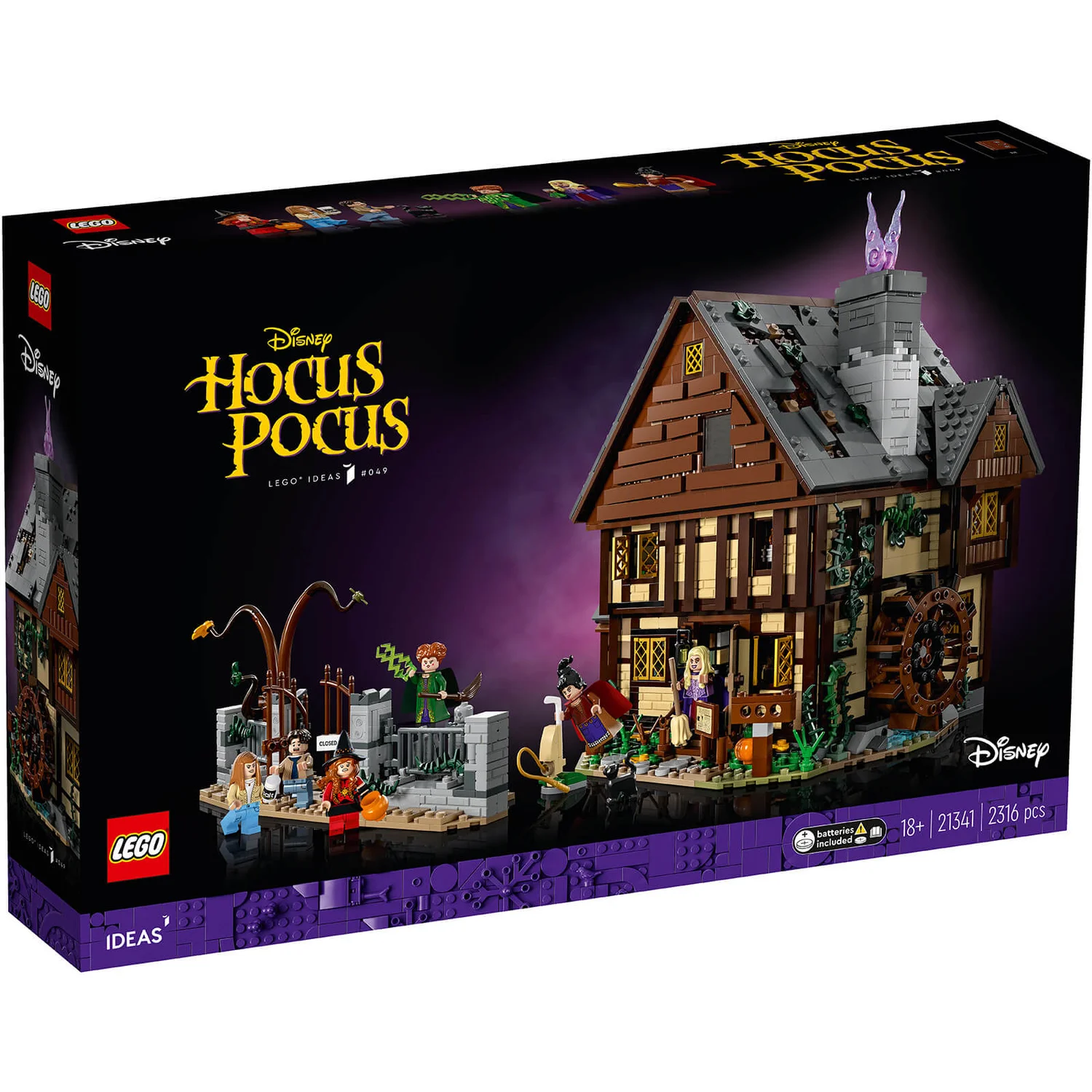 LEGO Ideas Disney Hocus Pocus: The Sanderson Sisters' Cottage 21341