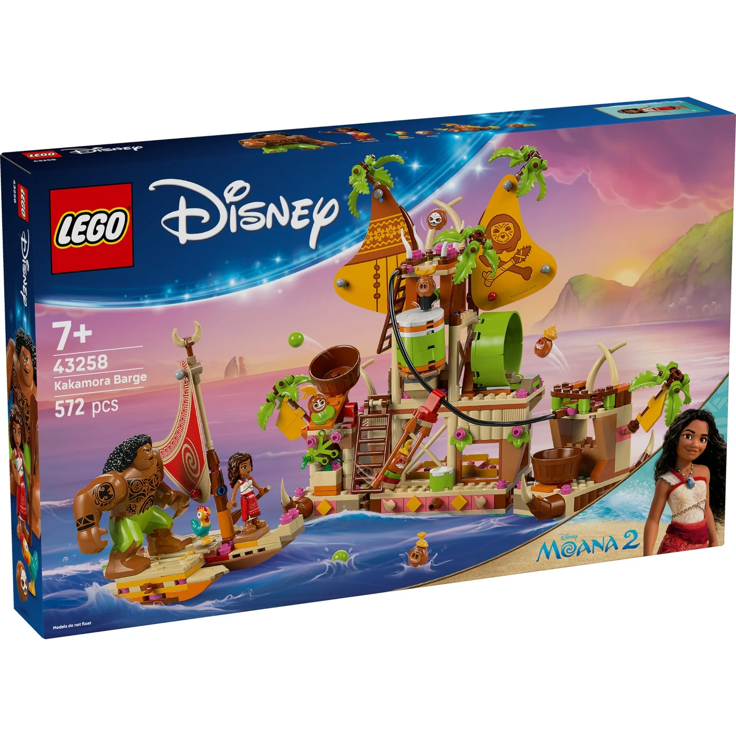LEGO® | Disney Moana 2 Kakamora Barge, Toy Building Set 43258