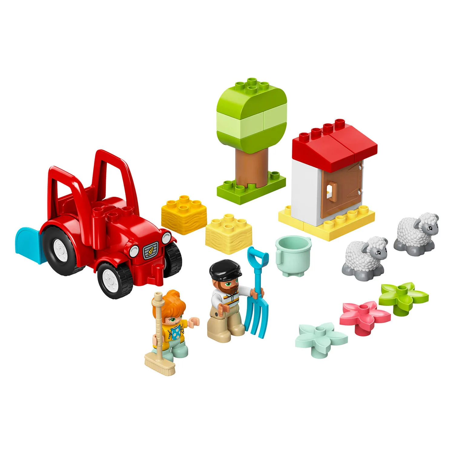 LEGO DUPLO Town: Farm Tractor & Animal Care Toddler Toy (10950)
