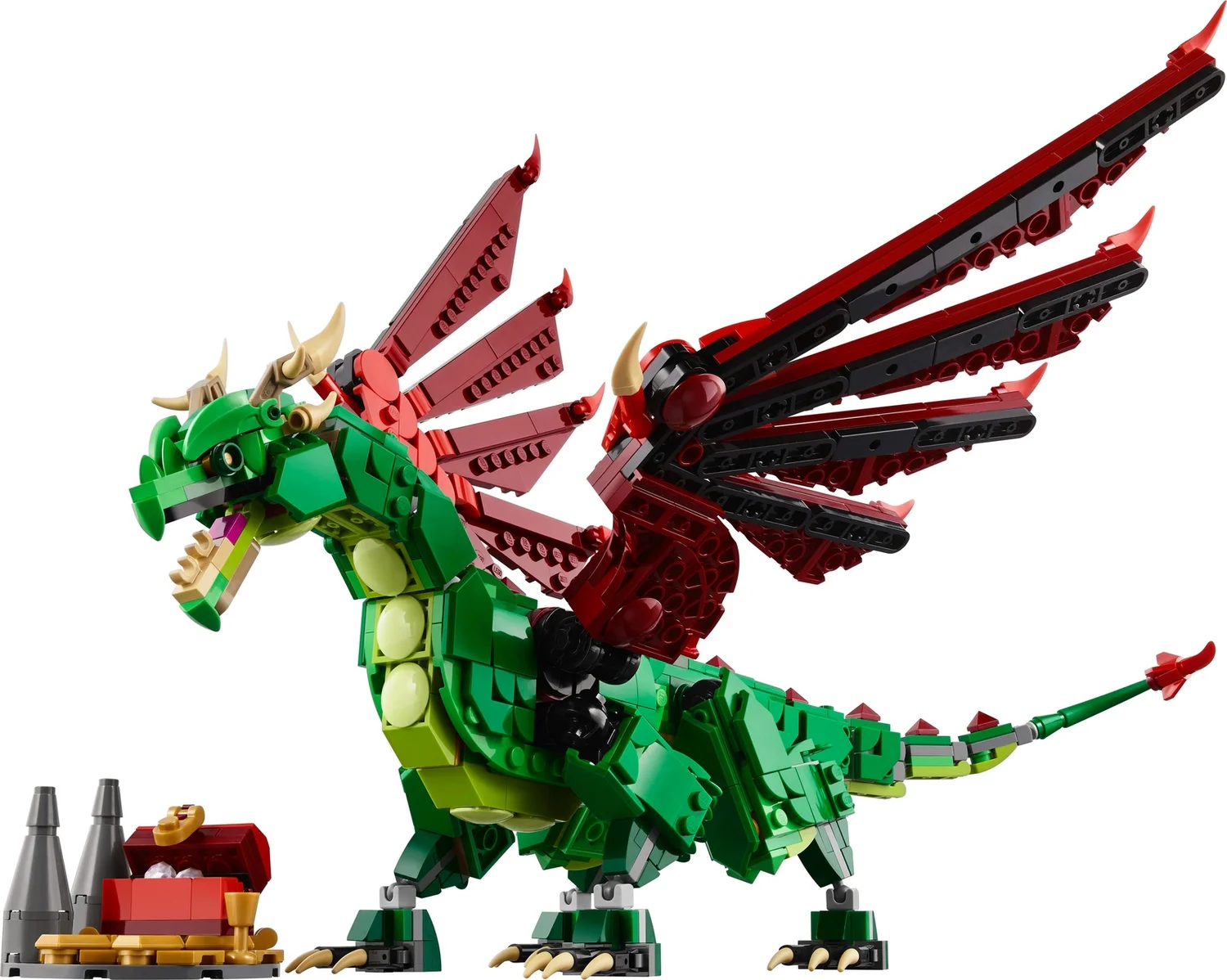 LEGO Creator 3in1 Medieval Dragon Figure, Creative Toy 31161