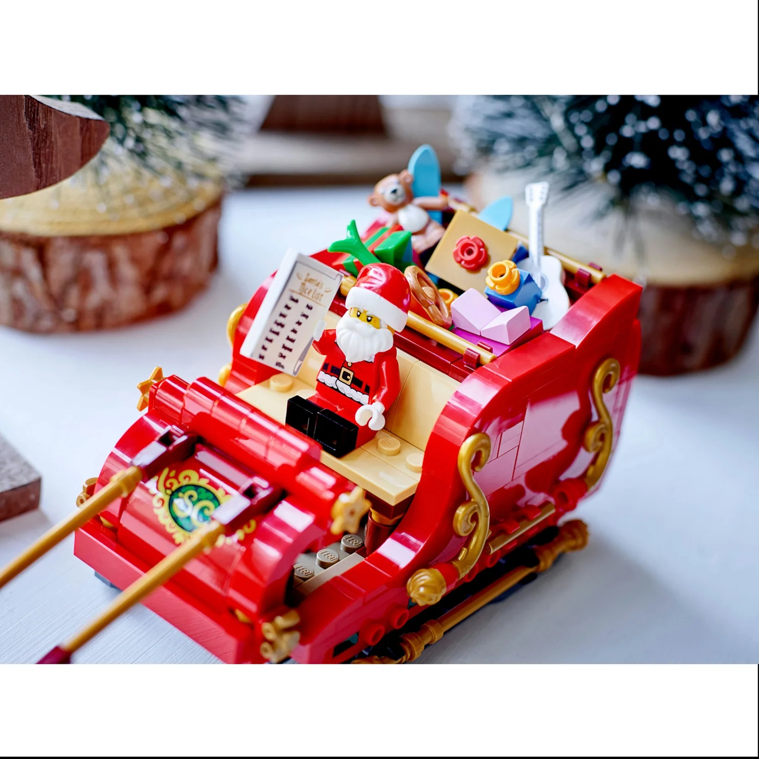 LEGO Iconic Santa’s Sleigh Christmas Building Toy 40499