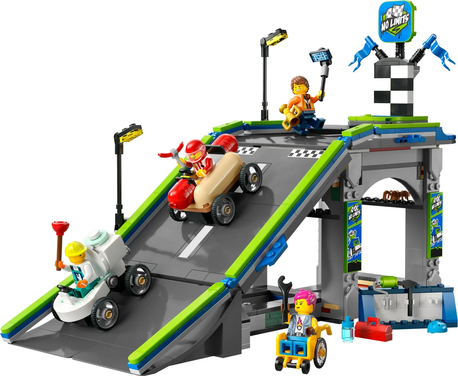 LEGO City No Limits: Race Car Ramp Track Toy Playset 60460