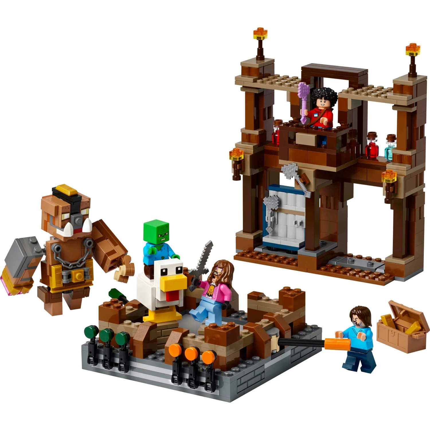 LEGO Minecraft Woodland Mansion Fighting Ring Toy Set 21272