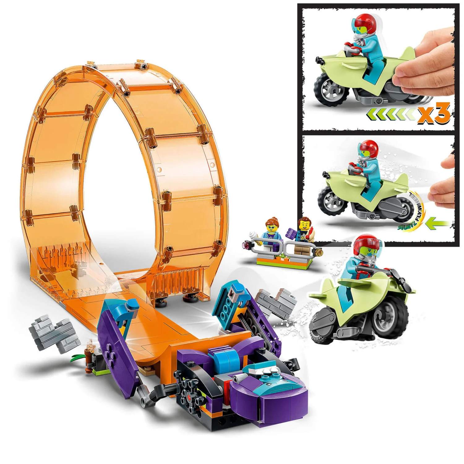 LEGO City: Stuntz Smashing Chimpanzee Stunt Loop Set (60338)