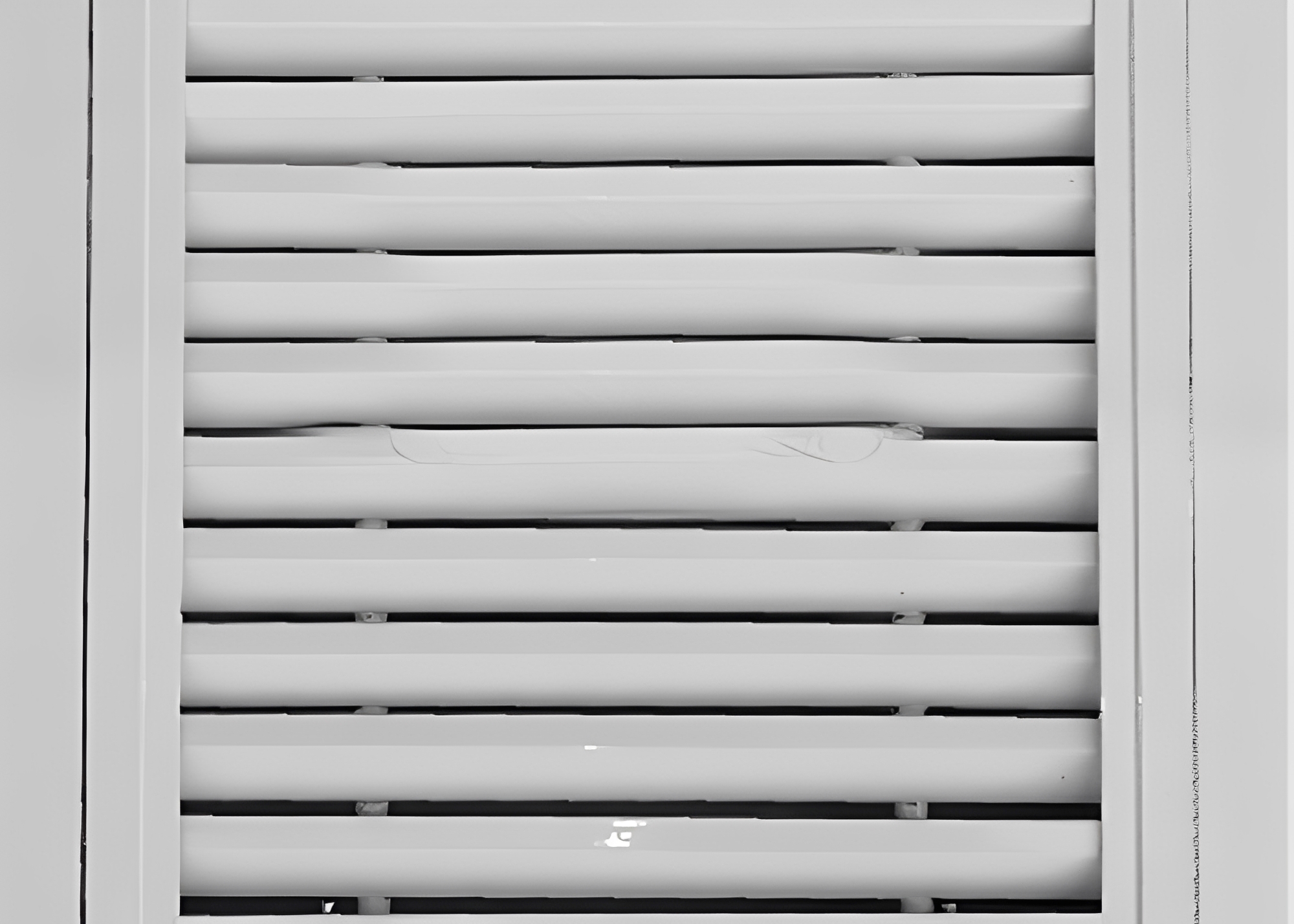 Open type louver air outlet