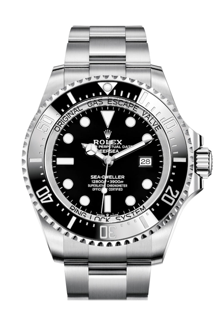 Rolex Sea-Dweller Deepsea 44 Black Dial Automatic Men's Stainless Steel Oyster Watch 126660