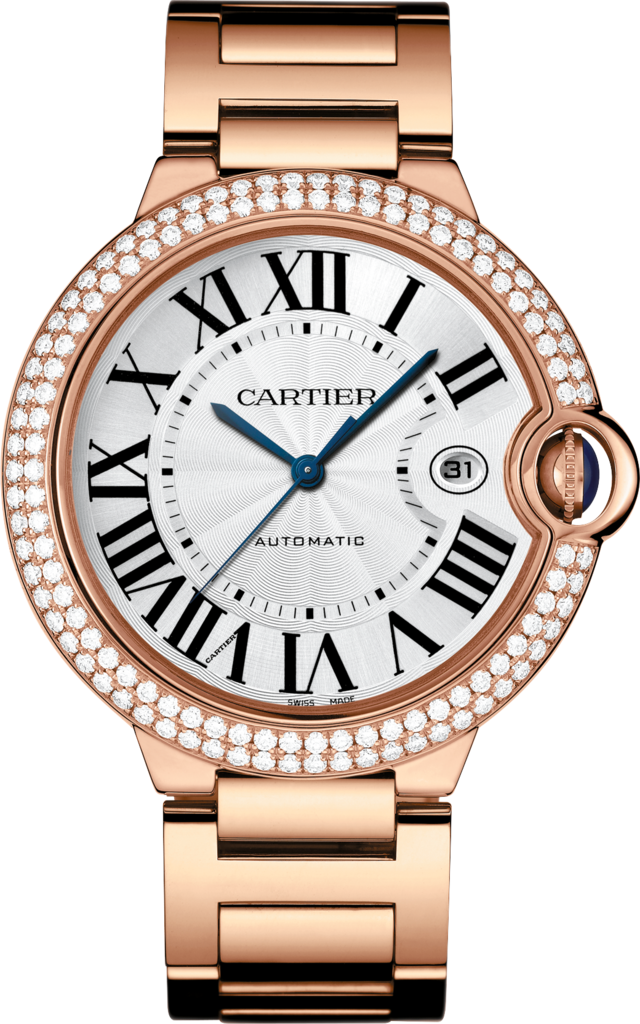 Cartier Ballon Bleu 18K Rose Gold & Diamonds Unisex Watch, WJBB0029