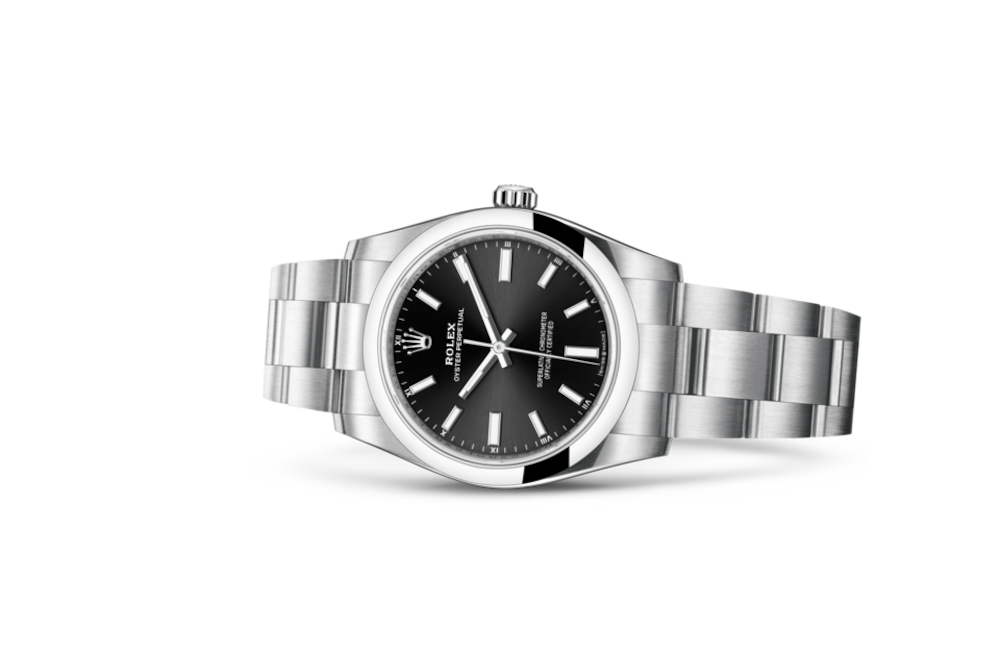 LadyRolex  OYSTER PERPETUAL 34 Bright Black，124200