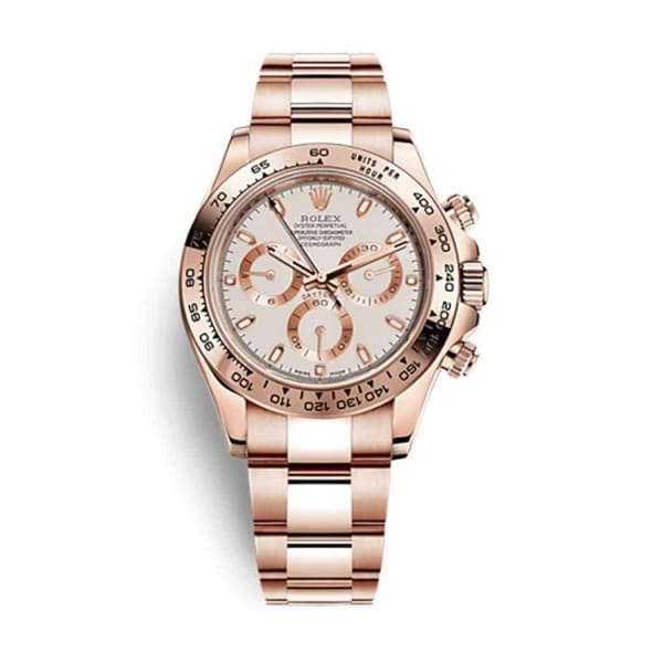 Rolex Daytona, Ivory dial, Engraved Bezel, Oyster bracelet, Rose gold Watch 116505-0010