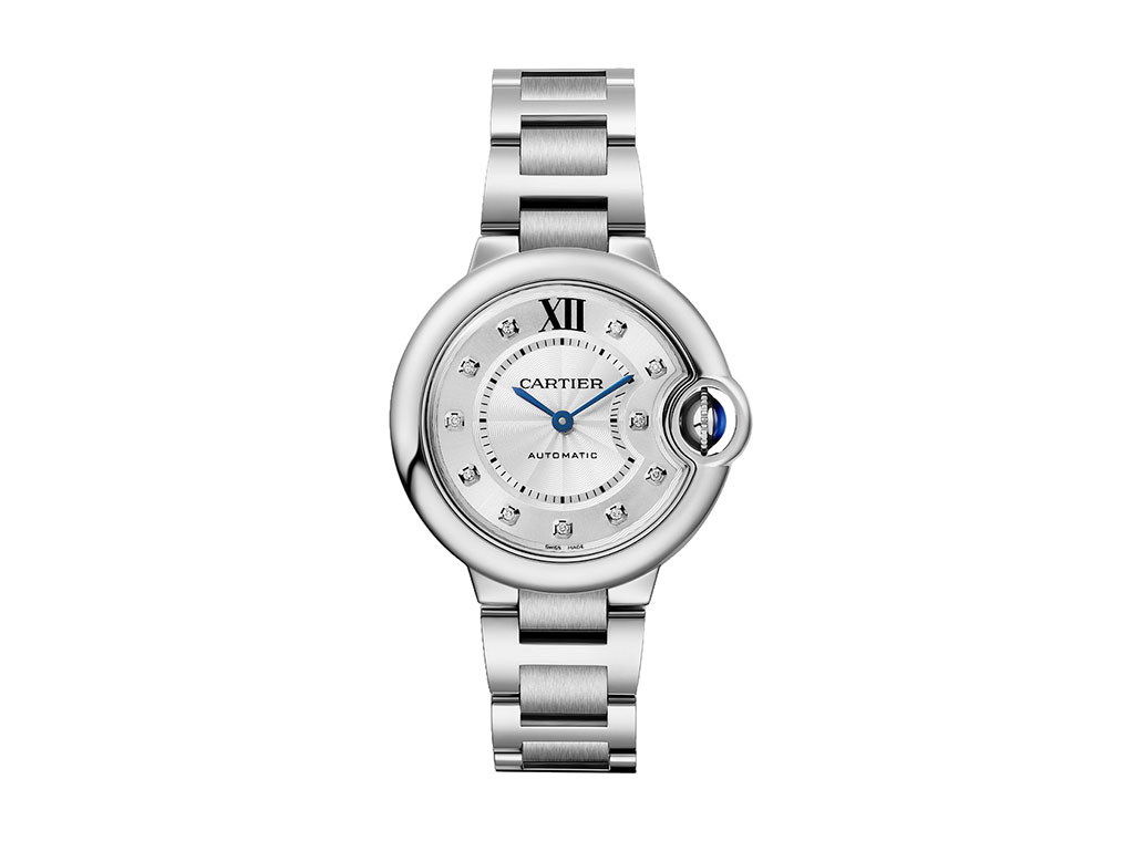 Cartier Ballon Bleu 33 mm Stainless steel & Diamonds Lady’s Watch, W4BB0021