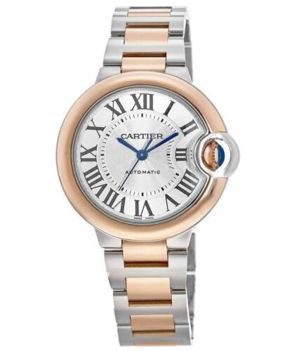 Cartier Ballon Bleu 42 mm Stainless steel & Rose Gold Men’s Watch, W2BB0034