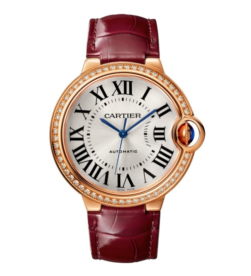 Cartier Ballon Bleu 36mm 18K Rose Gold & Diamond Lady’s Watch, WJBB0034