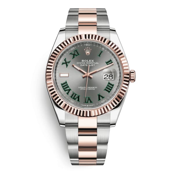 Rolex Oyster Perpetual Datejust 41 Two-tone Oyster Bracelet, Silver dial, Fluted bezel Watch