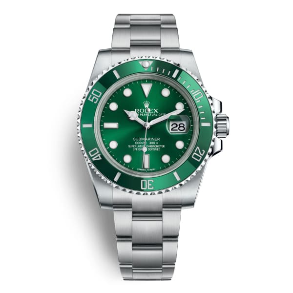 Rolex Submariner Hulk Green Dial Steel Mens Watch 116610lv-0002 GMT