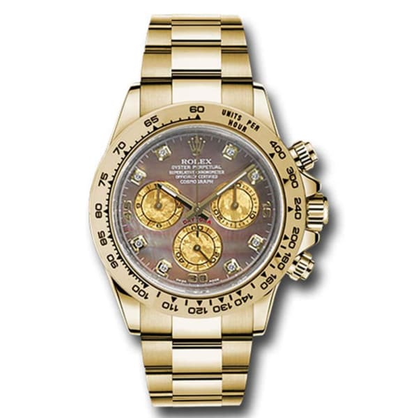 Rolex Cosmograph Daytona Dark mother of pearl Dial 18kt Yellow Gold Men's Watch 116508-0011