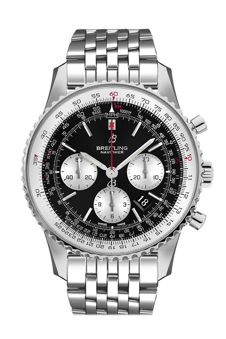 BREITLING Navitimer 1 Chronograph Automatic Chronometer Black Dial Men's Watch AB0127211  B1A1