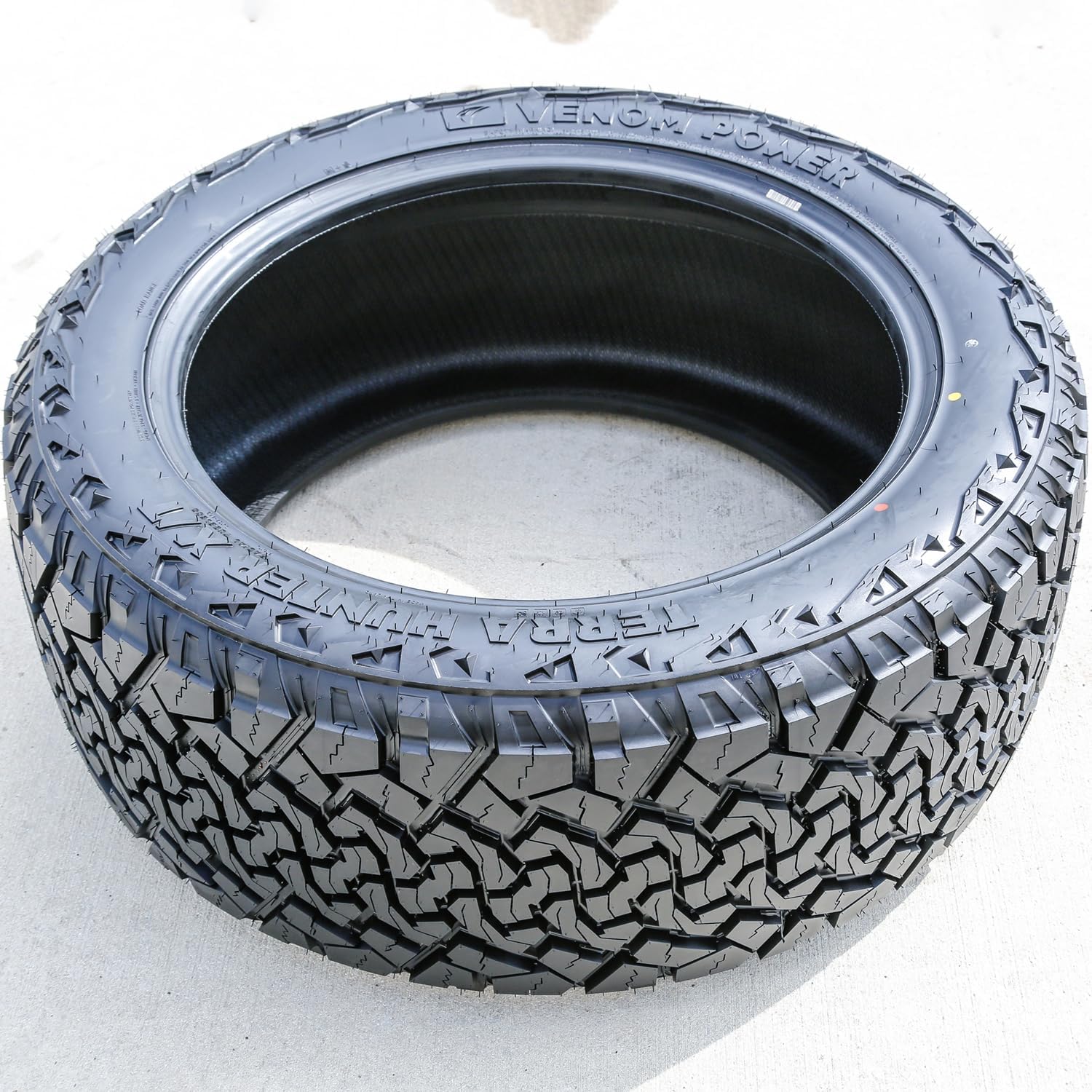 Venom Power Terra Hunter X/T XT All-Terrain Mud Light Truck Radial Tire-35X12.50R20LT 35X12.50X20 35X12.50-20 121R Load Range E LRE 10-Ply BSW Black Side Wall