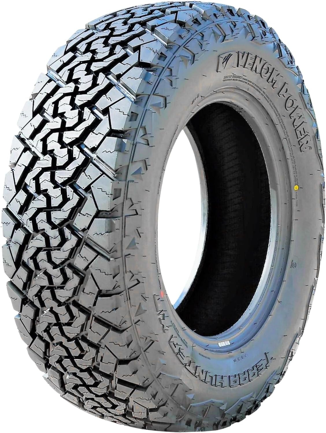 Venom Power Terra Hunter X/T XT All-Terrain Mud Light Truck Radial Tire-35X12.50R20LT 35X12.50X20 35X12.50-20 121R Load Range E LRE 10-Ply BSW Black Side Wall