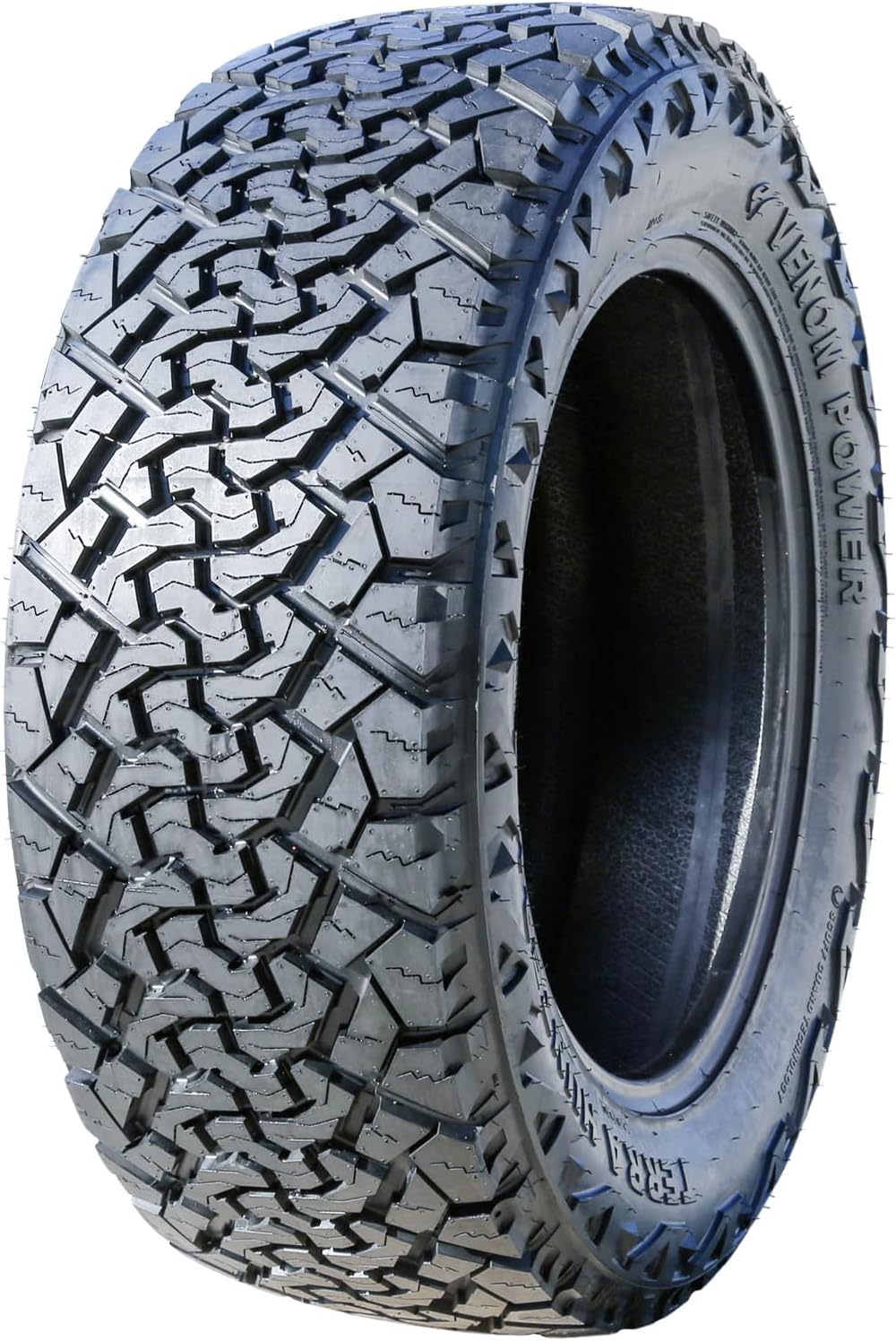 Venom Power Terra Hunter X/T XT All-Terrain Mud Light Truck Radial Tire-35X12.50R20LT 35X12.50X20 35X12.50-20 121R Load Range E LRE 10-Ply BSW Black Side Wall
