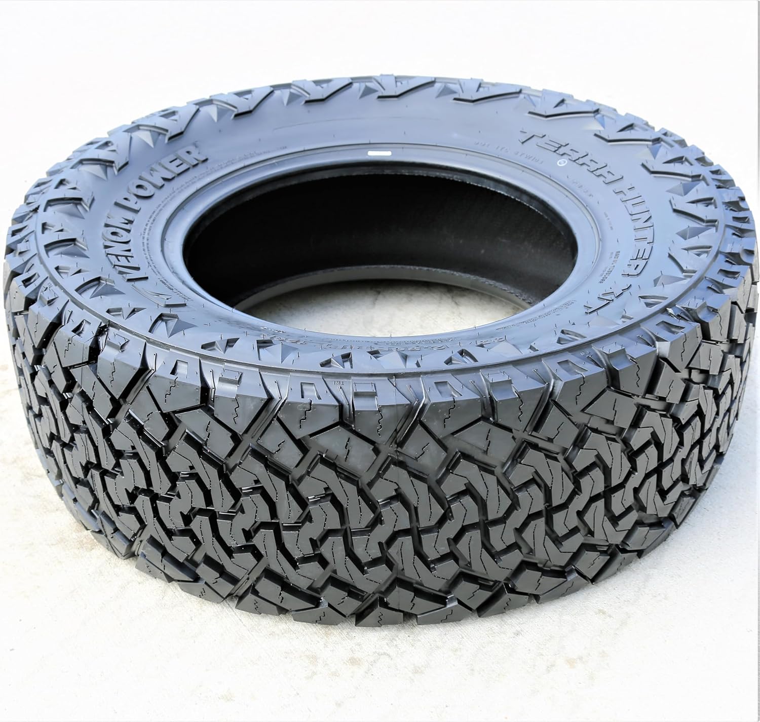 Venom Power Terra Hunter X/T XT All-Terrain Mud Light Truck Radial Tire-35X12.50R20LT 35X12.50X20 35X12.50-20 121R Load Range E LRE 10-Ply BSW Black Side Wall